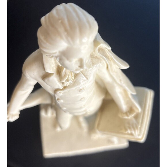 Vintage A. Santini Signed Wolfgang Amadeus MOZART 9" Tall White Resin Figurine - Picture 13 of 16
